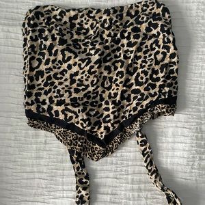 Cheetah Print Bandana Top